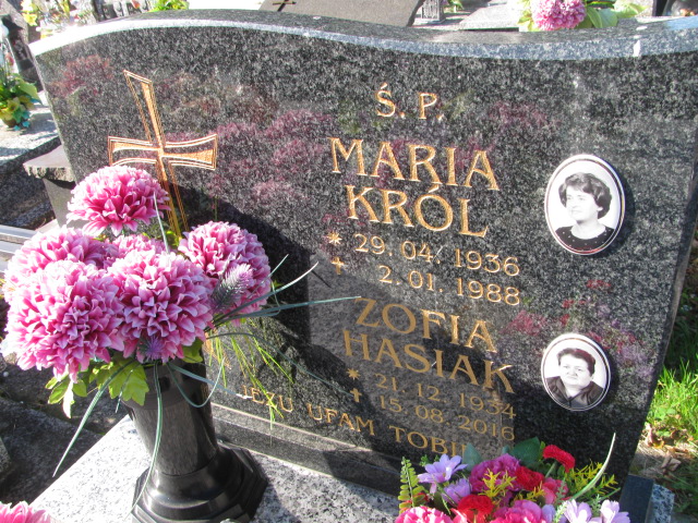 Zofia Hasiak 1934 Brzesko - Grobonet - Wyszukiwarka osób pochowanych