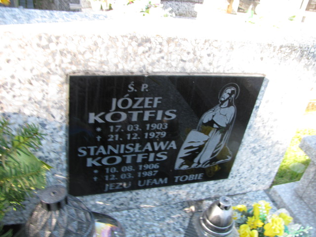 Józef Kotfis 1903 Brzesko - Grobonet - Wyszukiwarka osób pochowanych