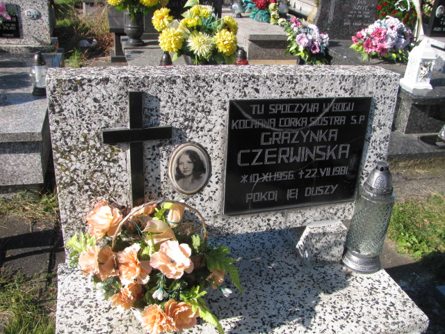 Grażyna Czerwińska 1956 Brzesko - Grobonet - Wyszukiwarka osób pochowanych