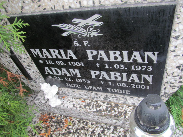 Adam Pabian 1935 Brzesko - Grobonet - Wyszukiwarka osób pochowanych
