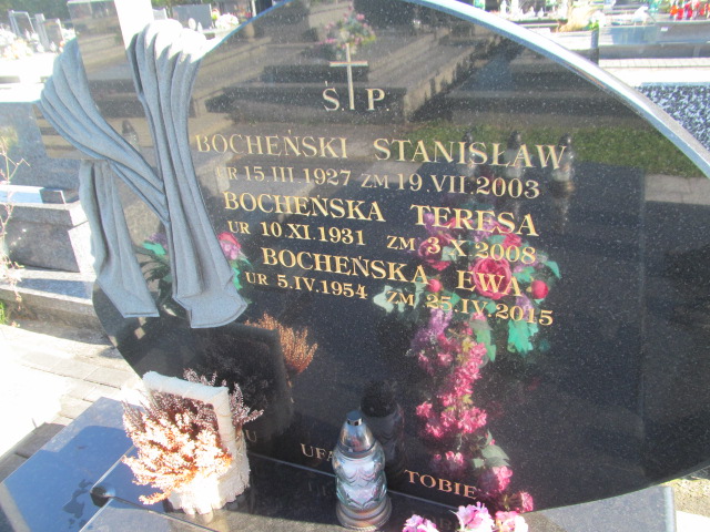 Ewa Bocheńska 1954 Brzesko - Grobonet - Wyszukiwarka osób pochowanych