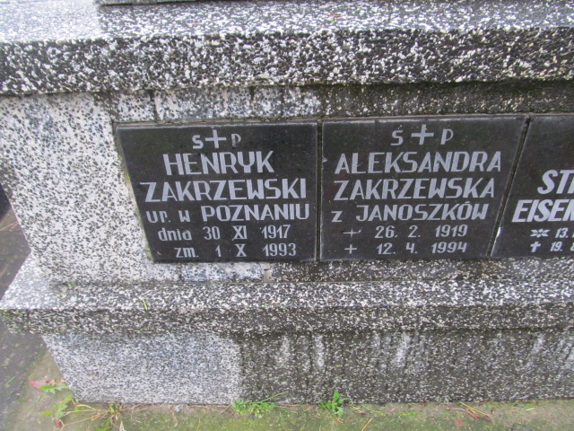 Aleksandra Zakrzewska 1919 Brzesko - Grobonet - Wyszukiwarka osób pochowanych