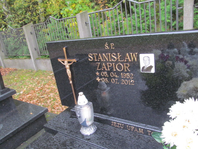 Stanisław Zapiór 1952 Brzesko - Grobonet - Wyszukiwarka osób pochowanych